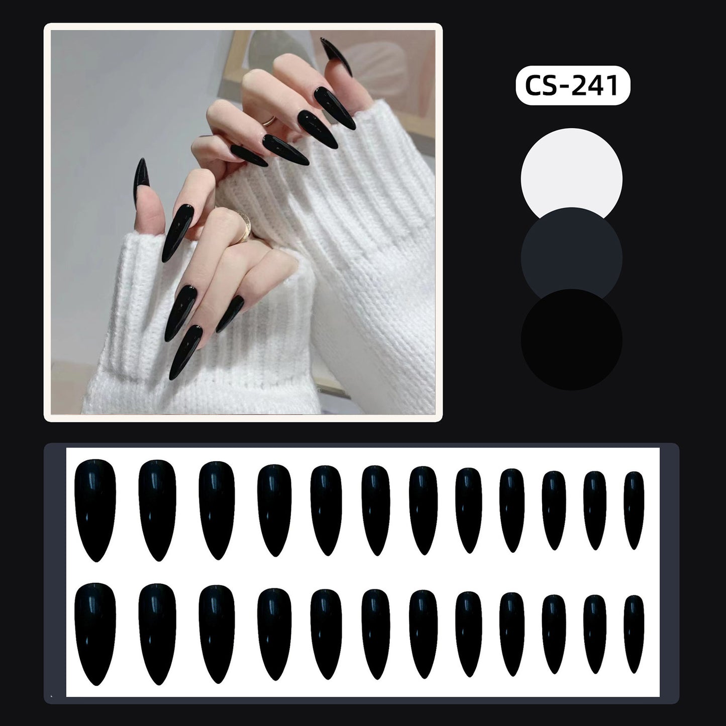 Solid Color Fake Nails, Press On Nails With Simple Design, False Nails For Women Girls Daily Wear